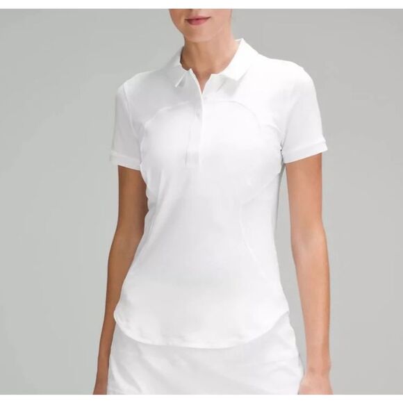 Lululemon Quick drying short sleeve polo sz 2 - Picture 1 of 4